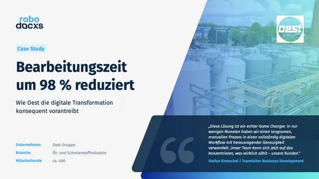 Titelseite der Case Study Oest (PDF)